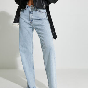 Bel Püskül Detaylı Wide Leg Jean