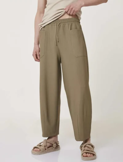 Fitilli Haki Pantolon - Görsel 5