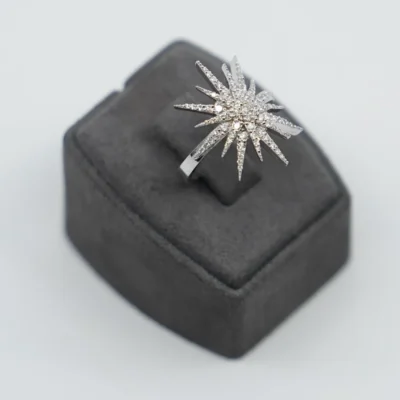 Blue Bays with Diamond Stars Yüzük - Görsel 3