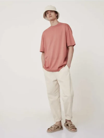 Gül Kurusu Oversize Tişört - Görsel 3