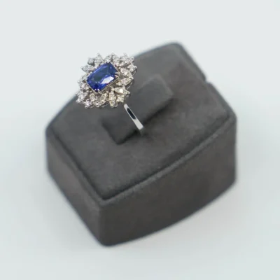 Blue Bays With Diamond & Tanzanit Yüzük - Görsel 3