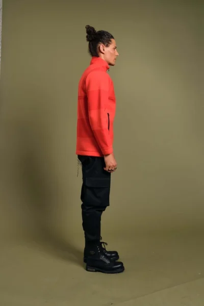 Turuncu Dik Yaka Sweatshirt - Görsel 2