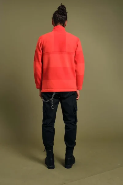 Turuncu Dik Yaka Sweatshirt - Görsel 3