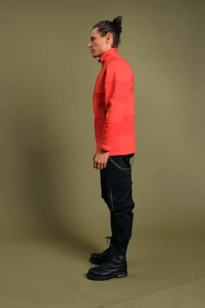 Turuncu Dik Yaka Sweatshirt - Görsel 4