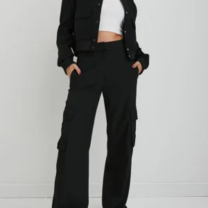 Siyah Cepli Bomber Ceket