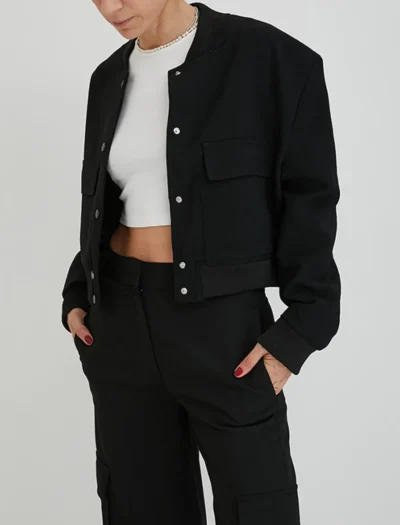 Siyah Cepli Bomber Ceket - Görsel 2