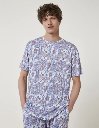 Çok Renkli Pijama Tişört - Görsel 2