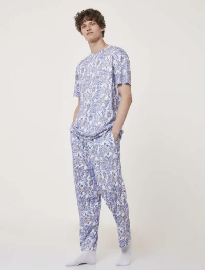 Çok Renkli Pijama Tişört - Görsel 5