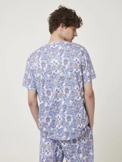 Çok Renkli Pijama Tişört - Görsel 8
