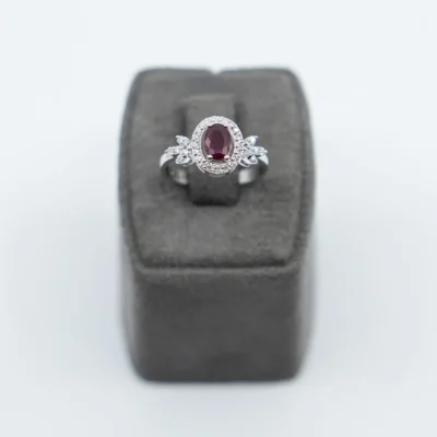 Blue Bays With Diamond & Ruby Yüzük